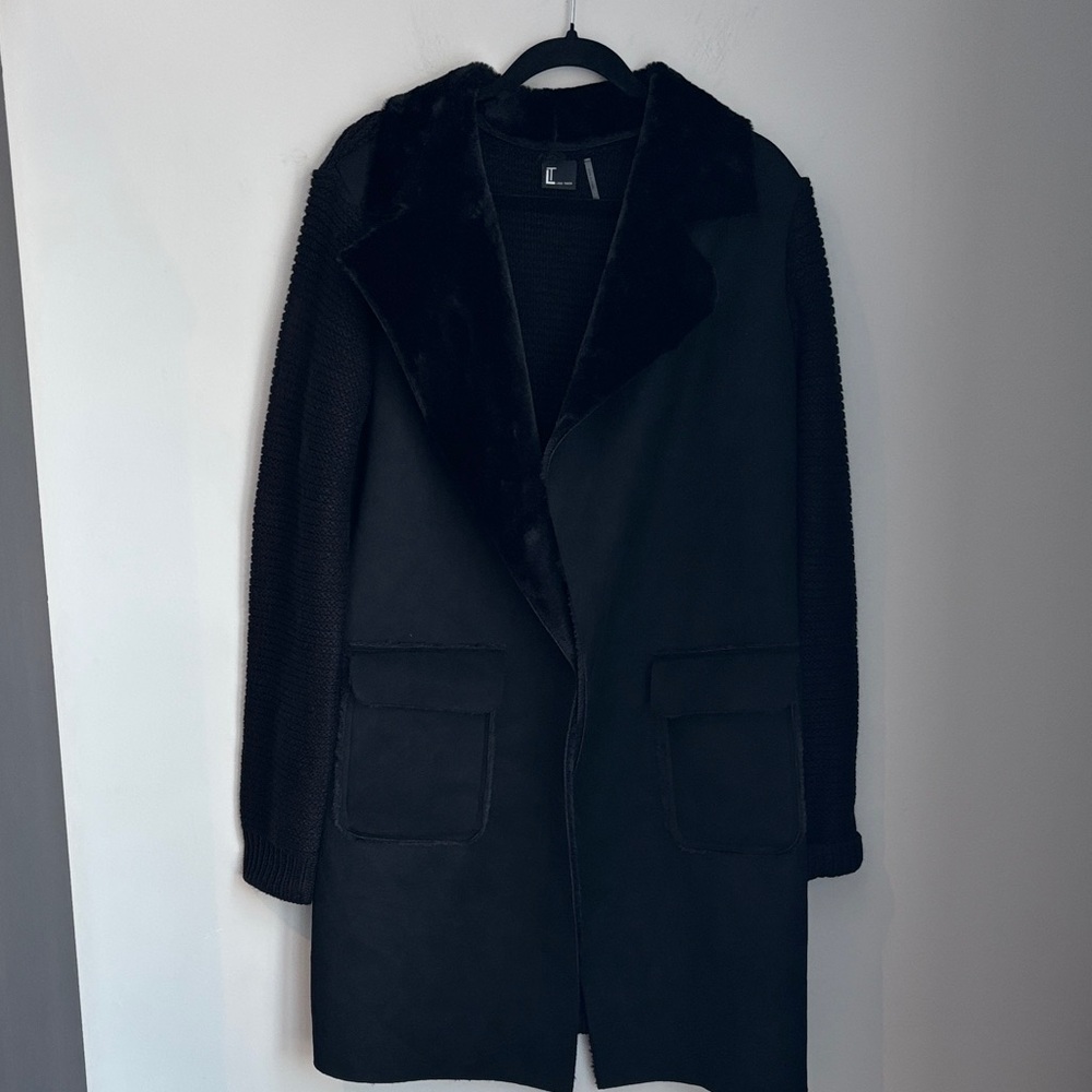 Love Token Black Textured Jacket